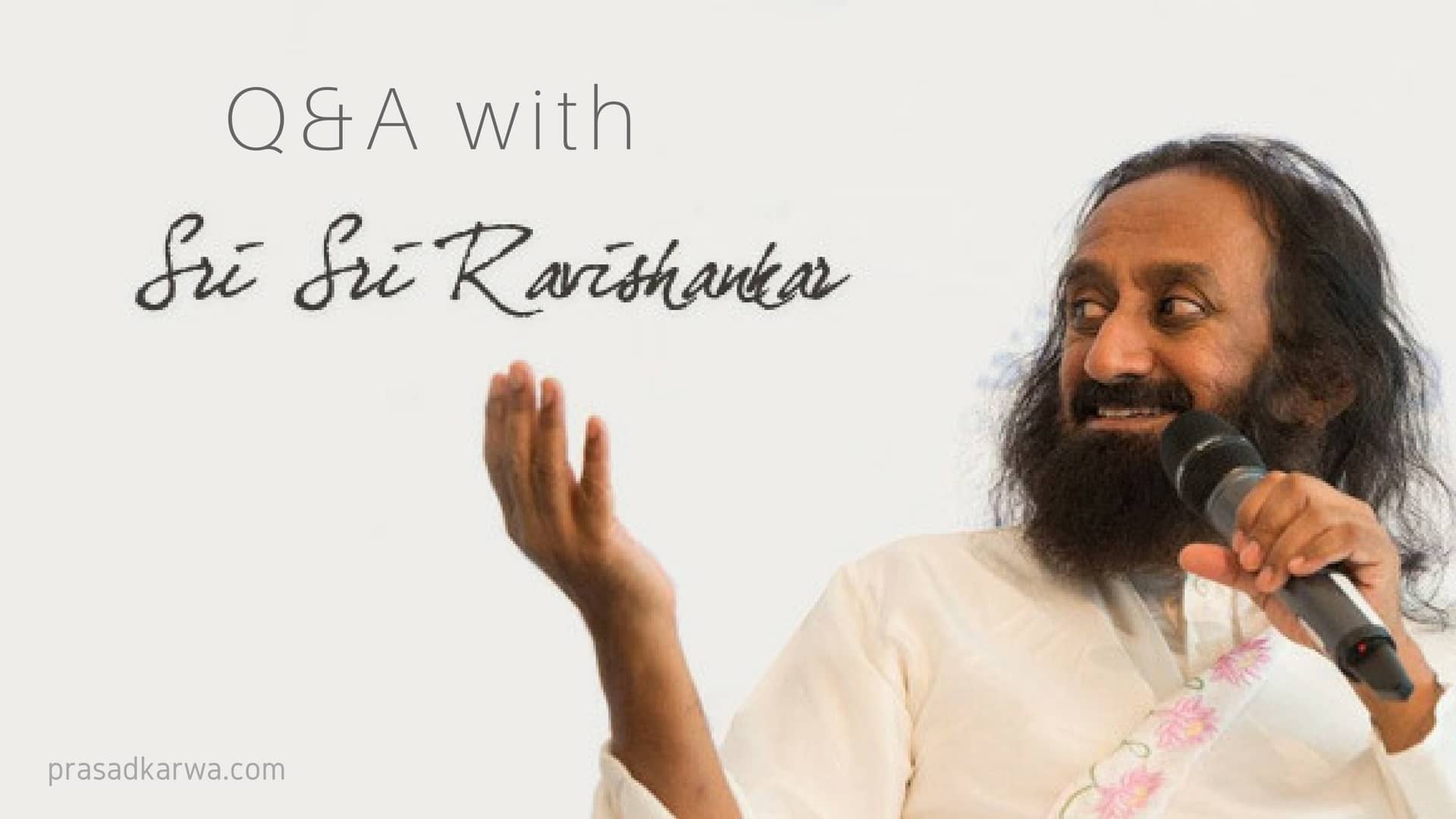 Read more about the article Interesting Question & Answers with Gurudev Sri Sri Ravi Shankar Ji